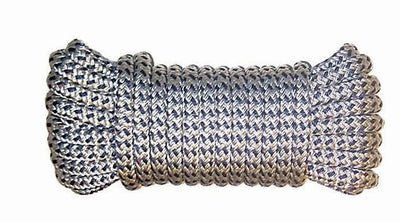 U-Rope Landvast Deluxe 12 mm x 12 m met 40 cm oogsplits wit/navy