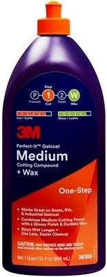 3M Perfect-It Gelcoat Medium Cutting Compound & Wax