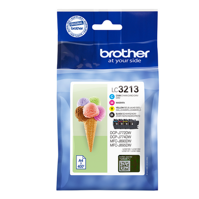 Brother LC-3213VAL voordeelpak 1x LC3213BK, 1x 3213C, 1x 3213M en 1x 3213Y