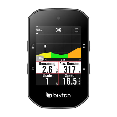 Bryton Rider S500 T GPS fietscomputer sensoren bundel zwart