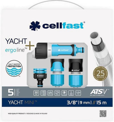 Cellfast Yacht Mini 3/8" slangenset