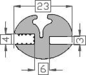 DGR Raamrubber EPDM 3/4 UV & weersbesteldig