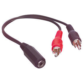 Golden Note 3.5mm Jackkabel 3.5mm jack female > 2x rca male