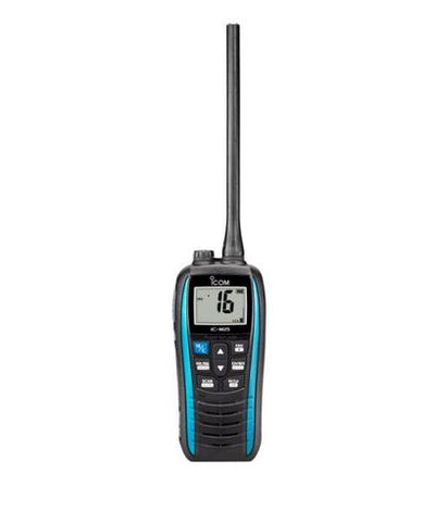 Icom IC-M25EURO B handmarifoon met ATIS VDES-gereed zwart/blauw