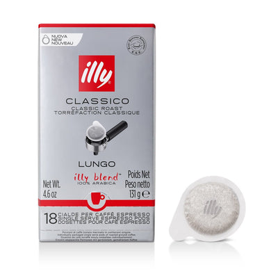 Illy Classico Lungo 18 stuks E.S.E. Servings