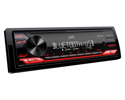 JVC KD-X282BT autoradio met rode verlichting