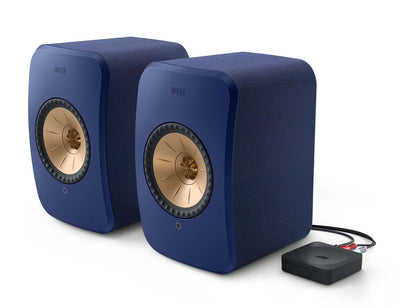 Kef LSX II set in blauw all-in-one luidsprekersysteem