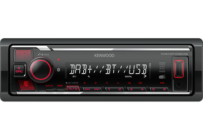 Kenwood KMM-BT408DAB autoradio met DAB+ tuner en rode verlichting