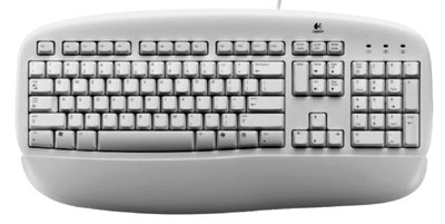 Logitech Deluxe Plus PS/2 toetsenbord met apart numeriek gedeelte