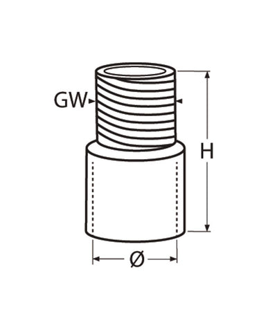 Marinetech Antenne-adaptor 3/4"