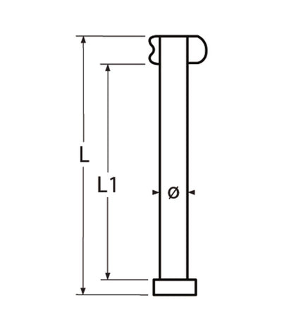 Marinetech Borstbout 6x26 mm met sleutel (5 stuks)