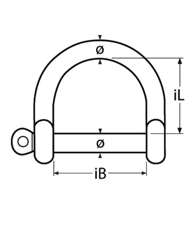 Marinetech D-Sluiting Breed 5mm BL:750kg