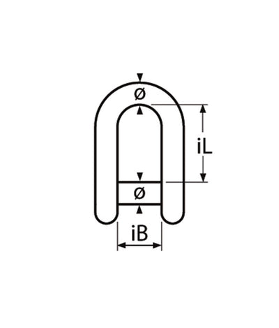 Marinetech D-Sluiting Imbus 5mm BL:1.000kg