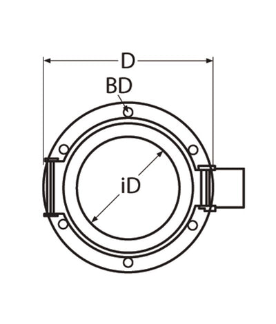 Marinetech Patrijspoort 150mm met Gehard Glas