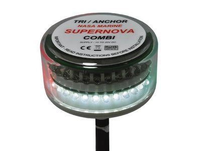 Nasa Supernova LED Combi navigatieverlichting met ankerlicht voor in de masttop