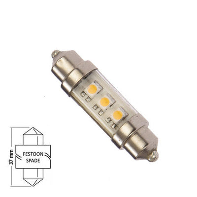 NauticLED Festoon F37-F3G IP65 gericht schijnend 2700K