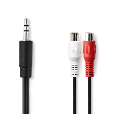 Nedis 3,5mm Jack 2x RCA tulp stereo verloop kabel