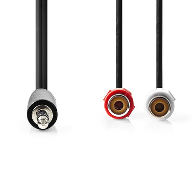 Nedis 3,5mm Jack 2x RCA tulp stereo verloop kabel