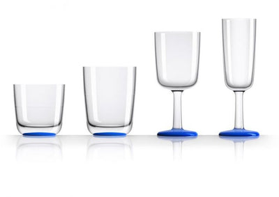 Palm Scheepsservies Marc Newson Waterglazen set 6 stuks blauw