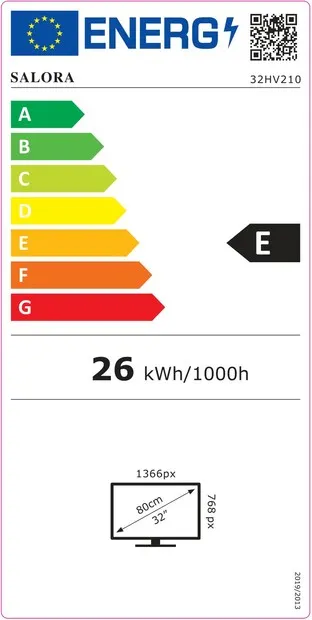 Salora 32HV210 HD LED televisie met VIDAA Smart TV