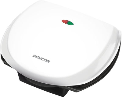 Sencor SPG3100WH Panini grill en tosti ijzer, let op deksel wordt heet