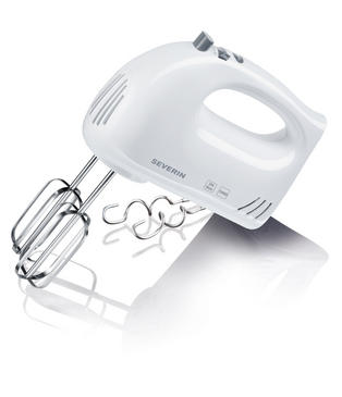 Severin HM3820 handmixer met turbostand, 2 gardes en 2 kneedhaken