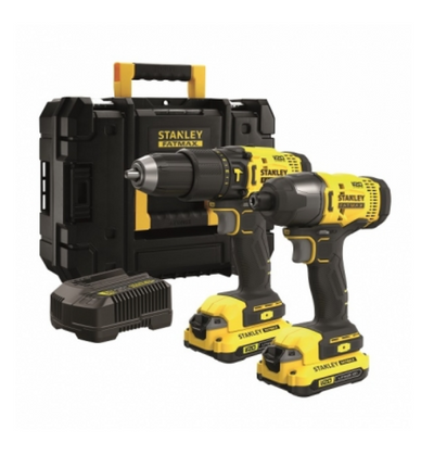 Stanley SFMCK465D2T-QW SFM schroef-klopboor en slagschroevendraaier V20, 18 Volt