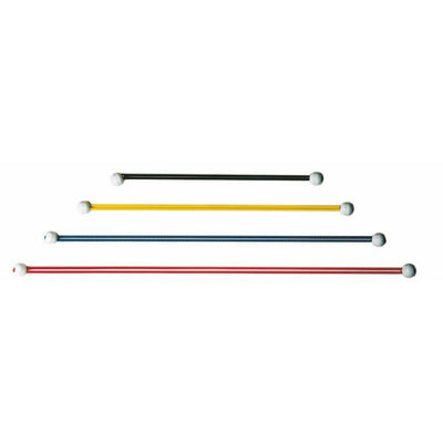 U-Rope Zeilbinder 30cm met bal zwart elastiek, zakje met 4 stuks