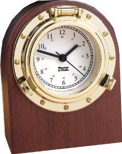 Weems & Plath Porthole Desk Clock scheepsklok voor op het bureau