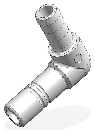 Whale WX1591 Quick Connect Bocht adapter 90° 1/2" - 15mm 2 stuks